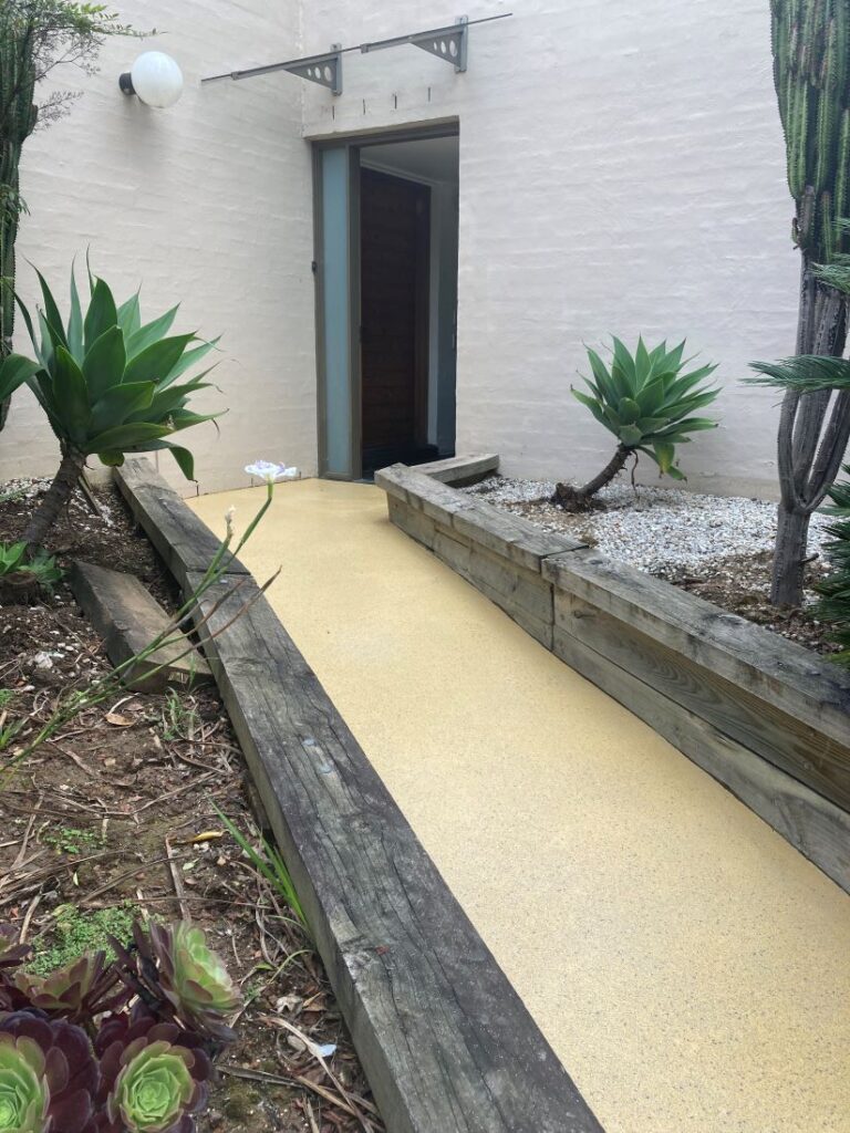 Concreate floor paint Side entrance path